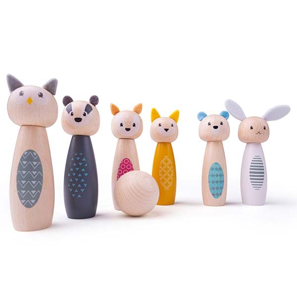 Bigjigs Toys Woodland Animal Skittles