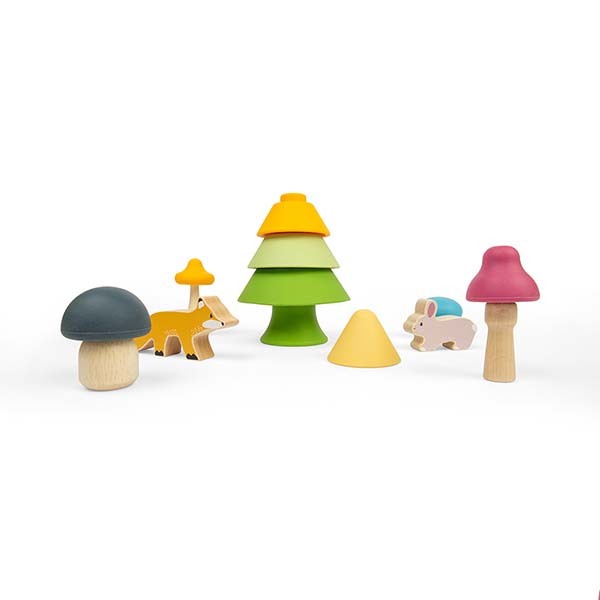 Bigjigs Toys Wooden Forest Friends Playset