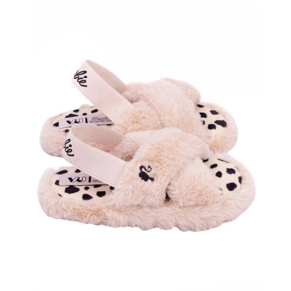 Barbie Girls Faux Fur Slip-on Slippers (9)