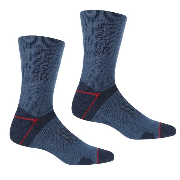 Regatta Mens Blister Protection II Socks (Pack of 2) (9-12)