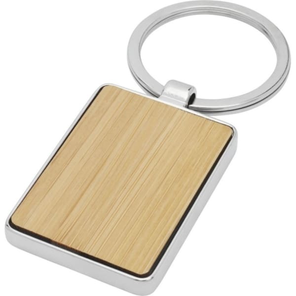 Avenue Neta Rectangular Bamboo Keyring