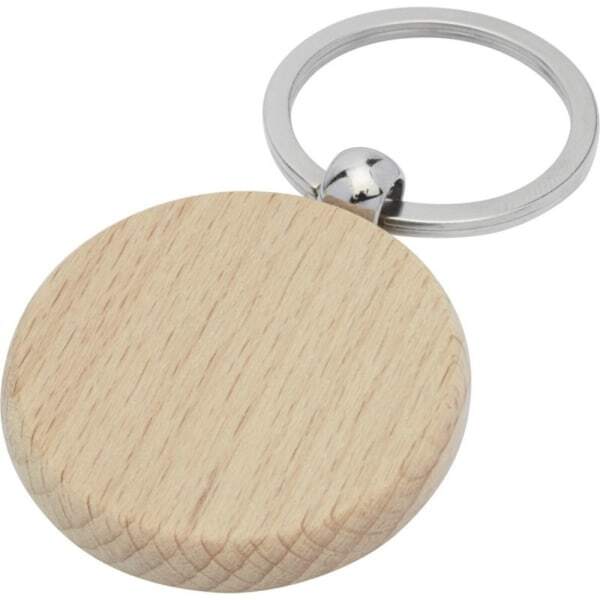 Bullet Giovanni Round Beech Wood Keyring