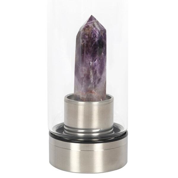 Something Different Amethyst Glass Water Bottle