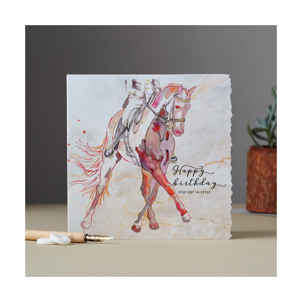 Deckled Edge Fanciful Dolomite Birthday Card