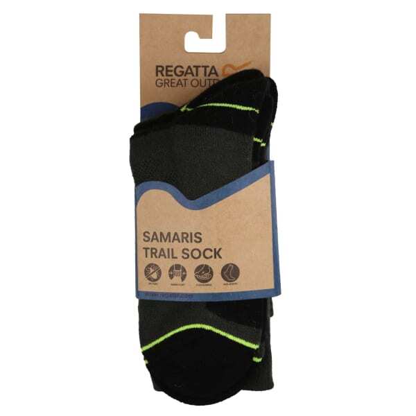 Regatta Mens Blister Protection II Socks (Pack of 2) (6-8)