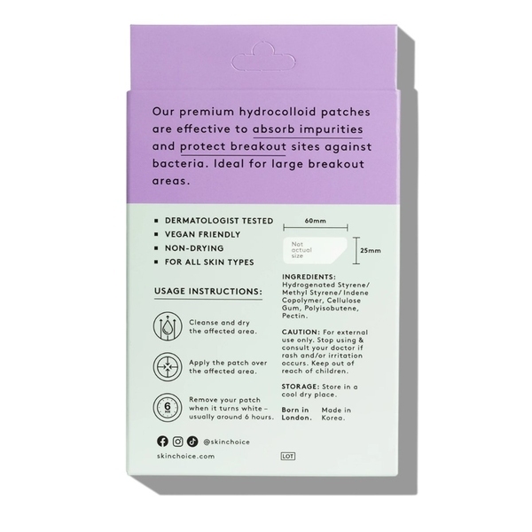 SkinChoice Breakout Patch Classic Xtra, 10 XL Pimple Patches