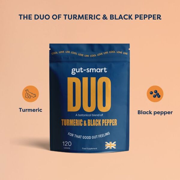 gut-smart DUO Turmeric and Black Pepper - 120 Tablets