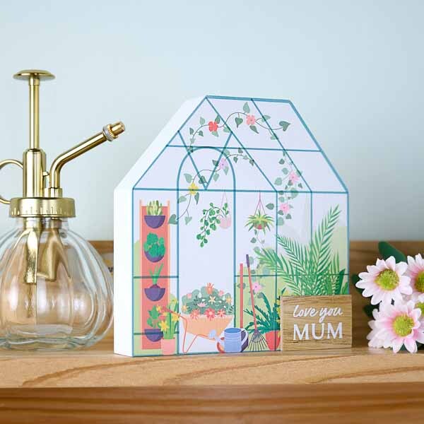 The Cottage Garden 3D Greenhouse Plaque 'Mum'