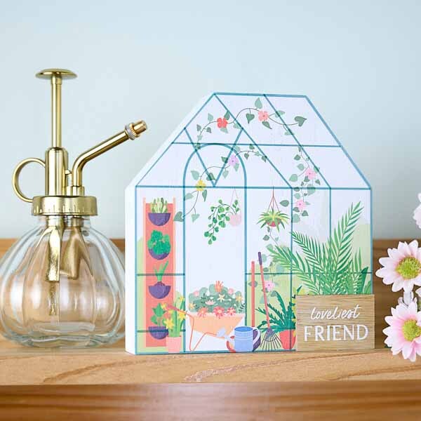 The Cottage Garden 3D Greenhouse Plaque 'Friend'