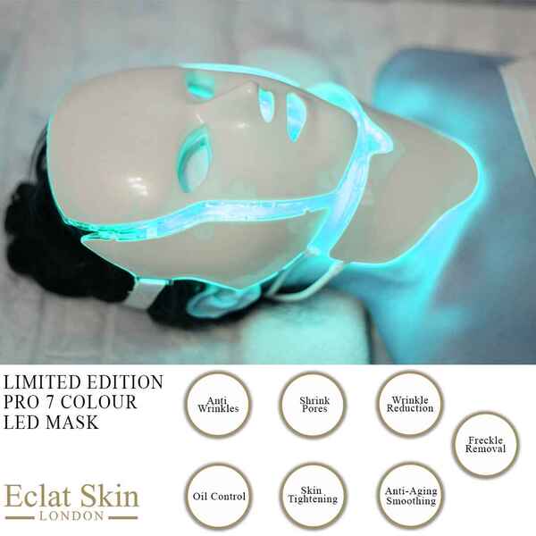 Eclat Skin Limited Edition Pro 7 Colour LED Face & Neck Mask