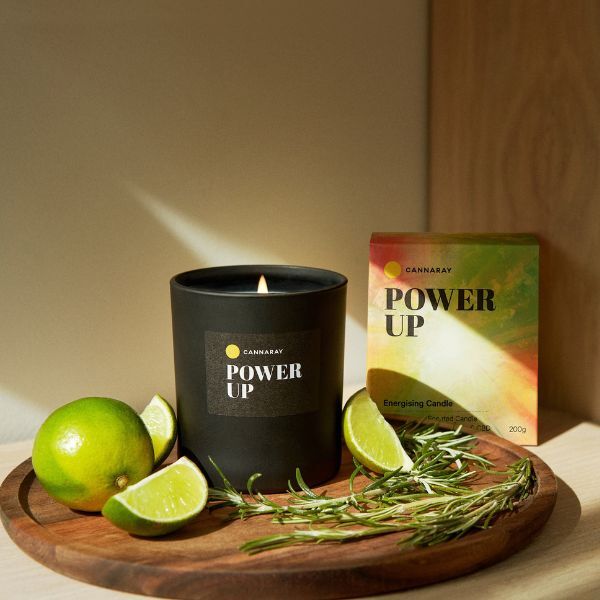 Cannaray Power Up Candle 198mg CBD - 200g