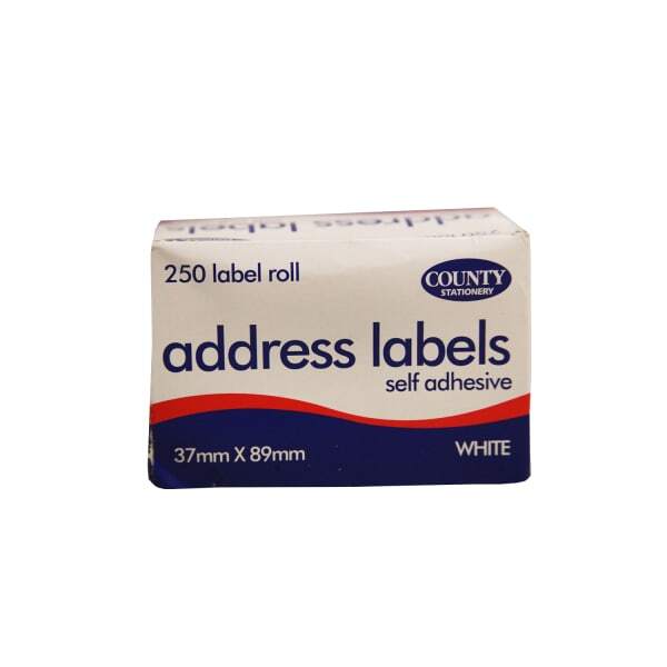 County Stationery Self Adhesive Address Labels (Pack of 250)