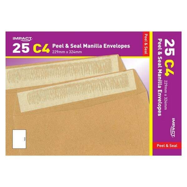 Impact C4 Manilla Envelopes (Pack Of 25) (324mm x 229mm)