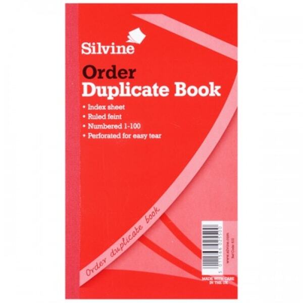 Silvine Duplicate 400 page Order Book (6 Pack) (21 x 12.7cm)