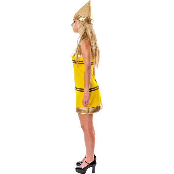 Orion Costumes Womens Yellow Crayon Fancy Dress Medium