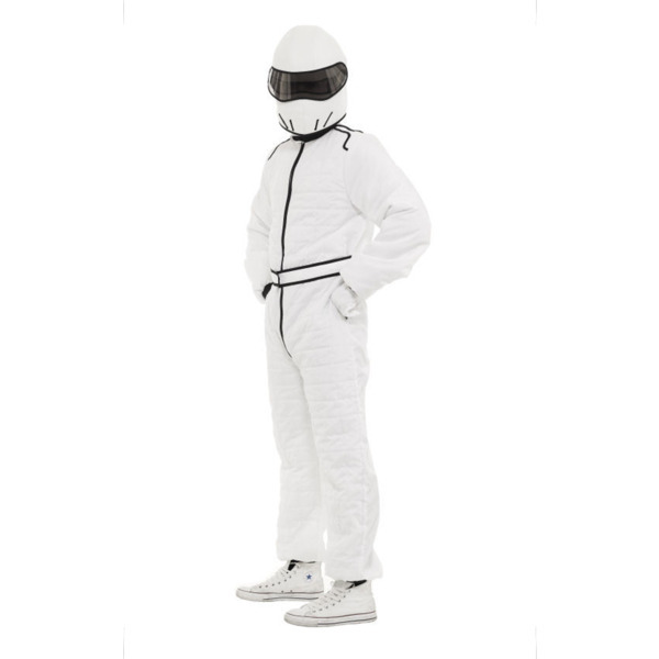 Orion Costumes White Race Suit and Helmet X-Large