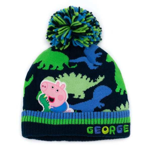 Peppa Pig Kids George Pig Hat And Gloves Set