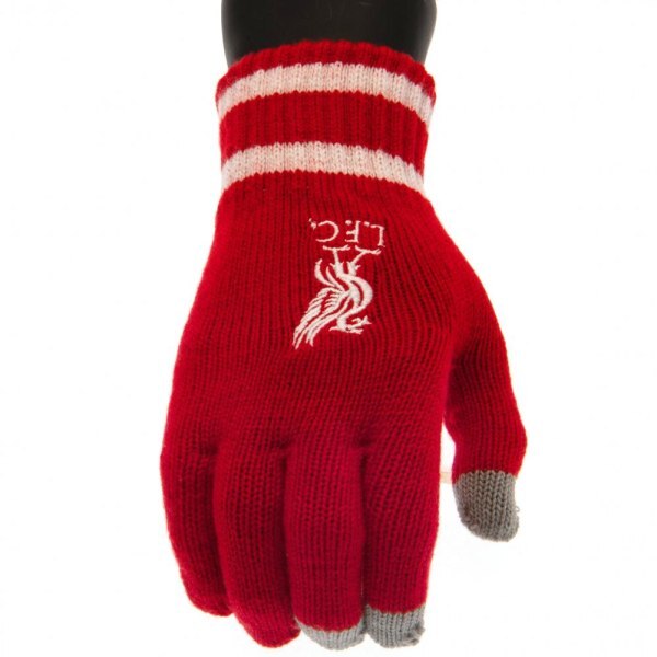 Liverpool FC Kids Knitted Crest Touch Gloves