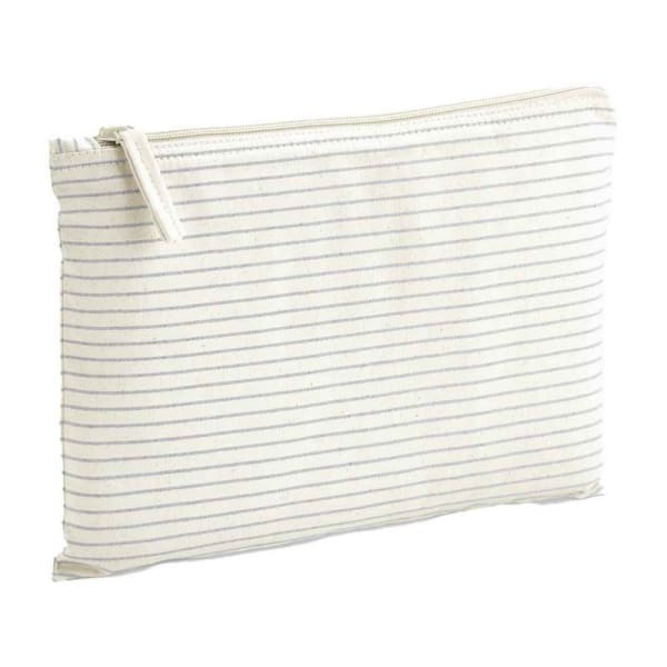 Westford Mill Striped Organic Cotton Pouch (11.5cm x 20cm)