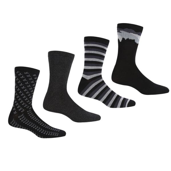 Regatta Mens Lifestyle Socks (Pack of 4) (6-8)