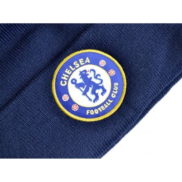 Chelsea FC Knitted Crest Turn Up Hat