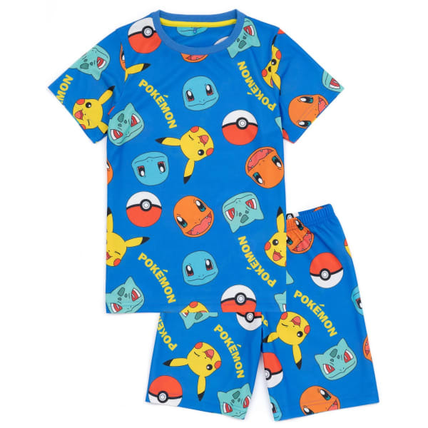 Pokemon Kids Face Short Pyjama Set (Pack of 2) (7-8 Years)