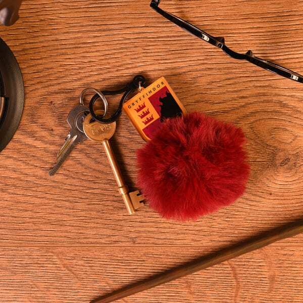 Harry Potter Gryffindor Shield Pom Pom Keyring