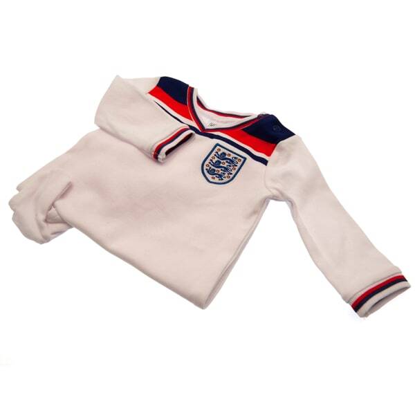 England FA Baby 1982 World Cup Retro Sleepsuit (6-9 Months)