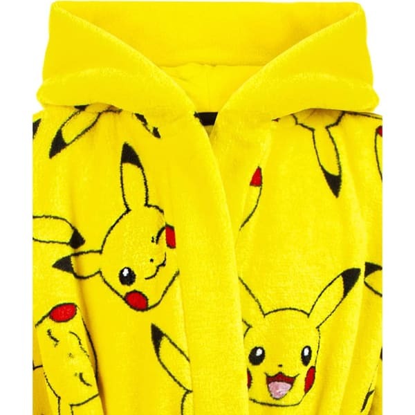 Pokemon Kids Pikachu Faces Dressing Gown (13-14 Years)