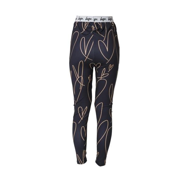 Hype Girls Scribble Heart Leggings (13 Years)