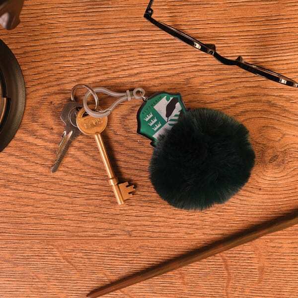 Harry Potter Slytherin Shield Pom Pom Keyring