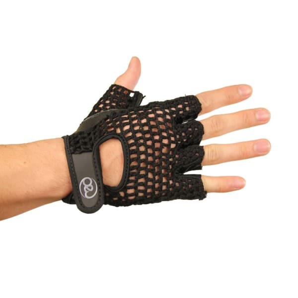 Fitness Mad Mens Leather Mesh Training Gloves (L-XL)