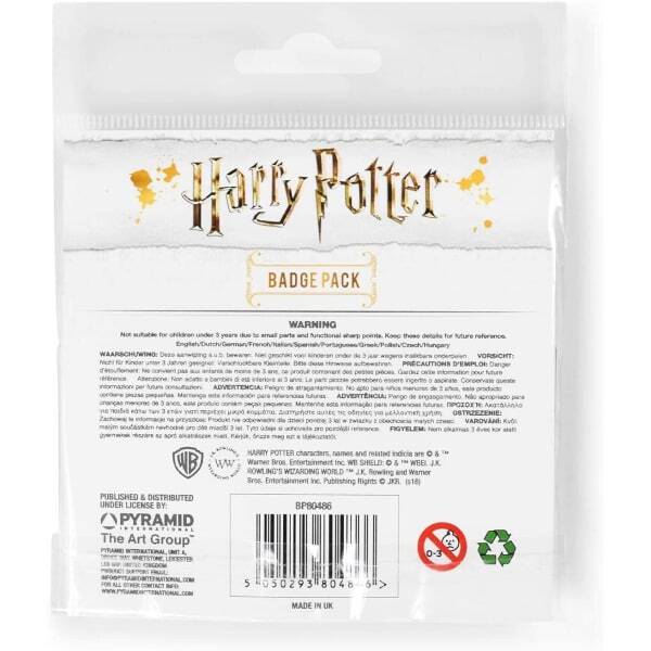 Harry Potter Gryffindor Badge Set (Pack of 5)