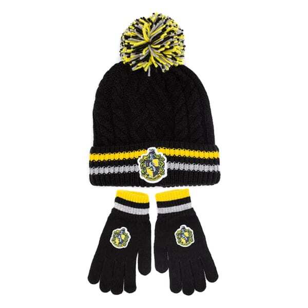 Harry Potter Adult Hufflepuff Beanie & Gloves Set