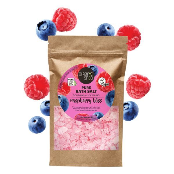 Organic Shop Raspberry Bliss Pure Bath Salt 500g