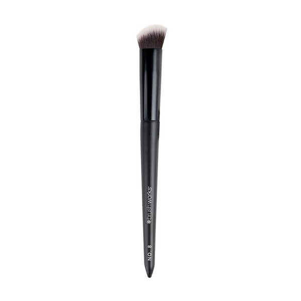 Brushworks No. 8 Precise Angled Concealer Buffing Brush