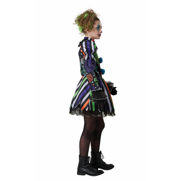 California Costumes Kids Neon Nightmare Clown Age 12-14