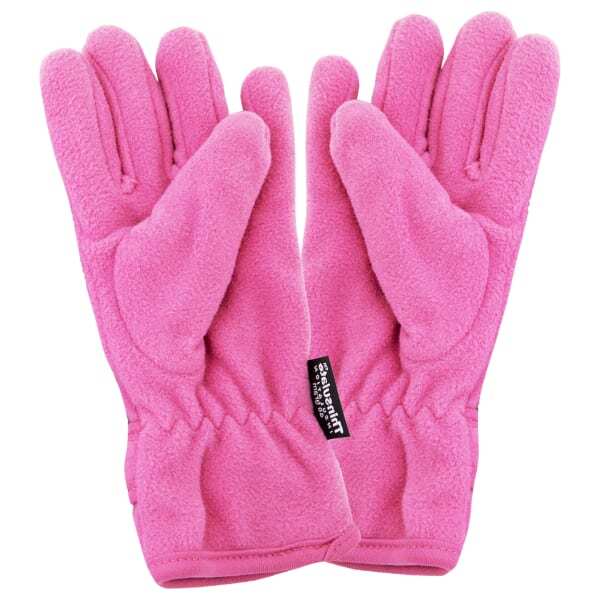 FLOSO Girls Kids Plain Fleece Gloves (3M 40g) (9-12 years)