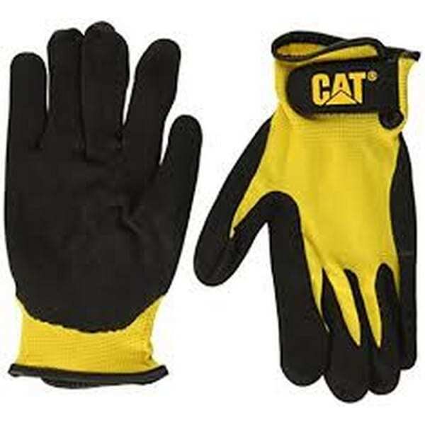 Caterpillar 17416 Nitrile Coated Nylon Mens Gloves (Large)