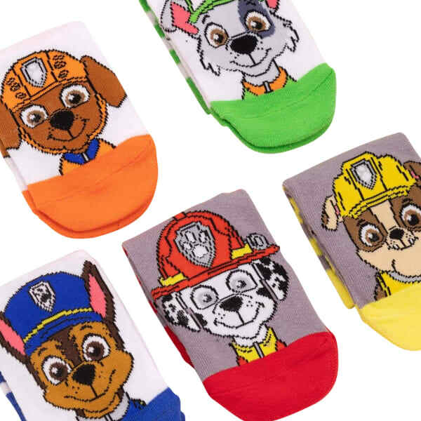 Paw Patrol Kids Socks (Pack of 5) (6 -8.5)