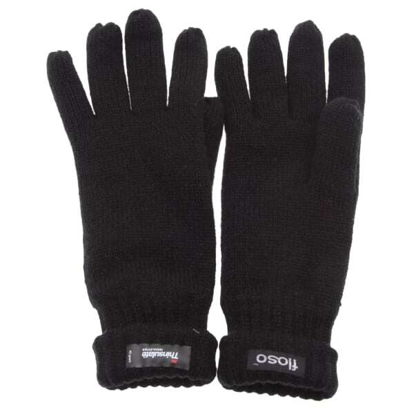 FLOSO Mens Knitted Gloves (3M 40g) (One Size Fits All)