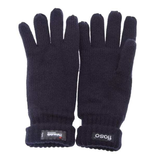 FLOSO Mens Knitted Gloves (3M 40g) (One Size Fits All)