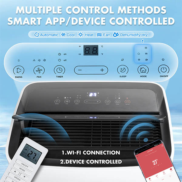 Portable WiFi/APP Air Conditioner 12000 BTU Dehumidifier