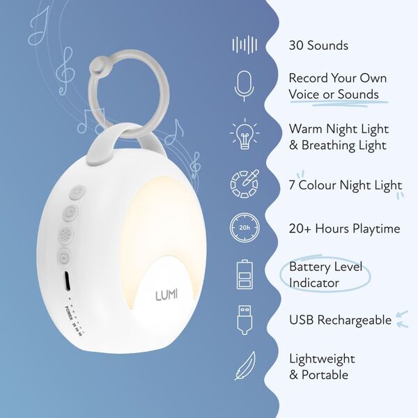 LUMI YourVoice Portable White Noise Machine