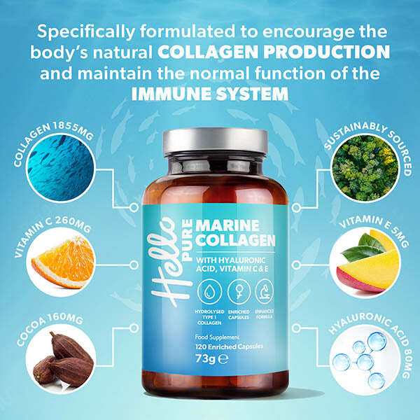 Hello Pure Marine Collagen with Hyaluronic Acid |  1350mg | x 120