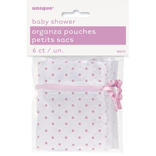 Unique Party Polka Dot Baby Shower Gift Bag (Pack of 6)