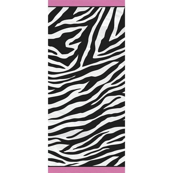 Unique Party Zebra Print Cellophane Party Bag (Pack of 20)