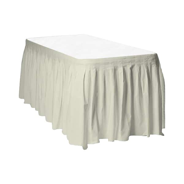 Unique Party Rectangular Plastic Table Skirt (73cm x 4.26m)