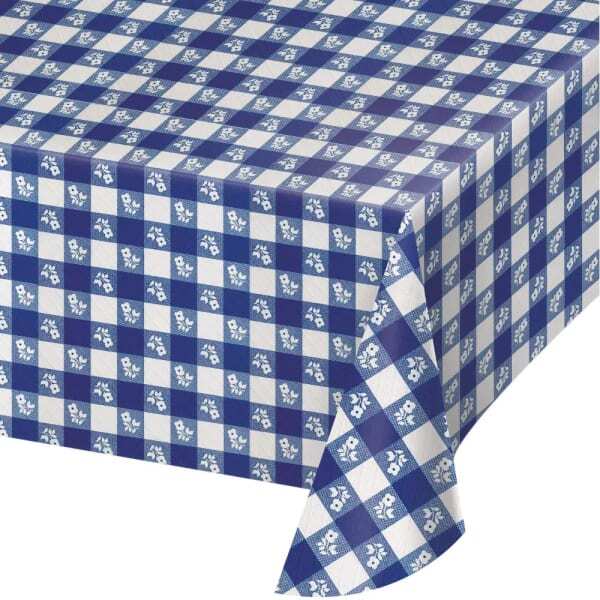 Creative Party Plastic Checked Party Table Cover