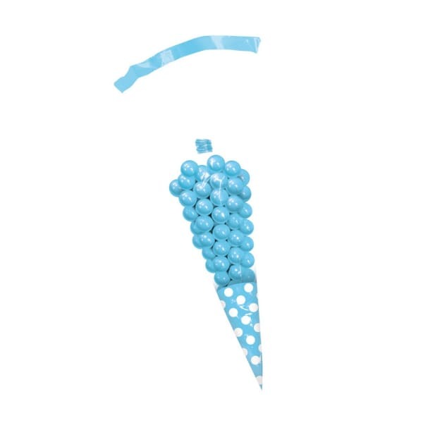 Amscan Polka Dot Plastic Cone Party Bags (Pack of 10)